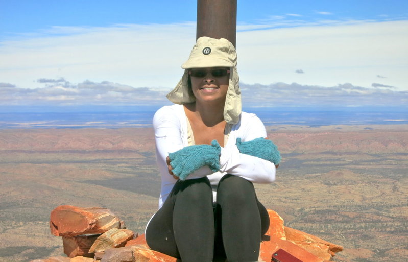 33 Prathiba at Mt Sonder true summit, West Macdonnell NP, NT.jpg