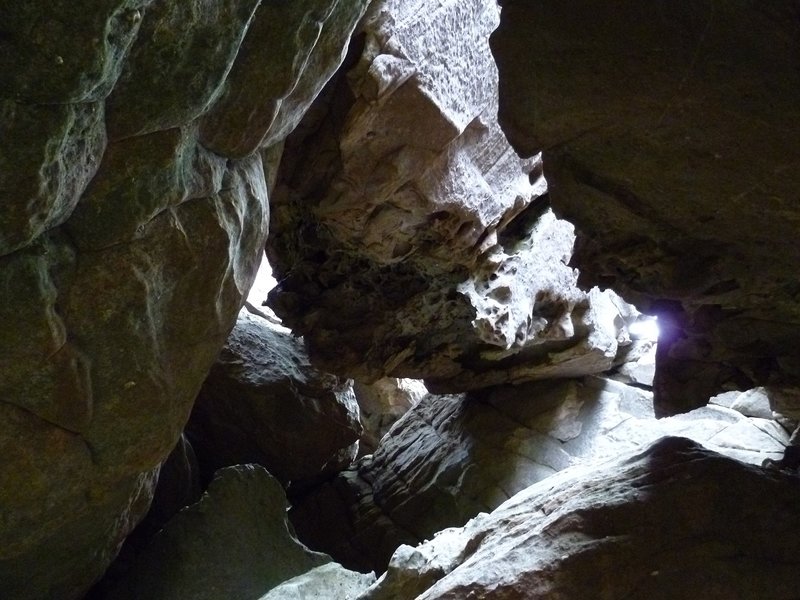 Boulder choke at the top of the gully.jpg