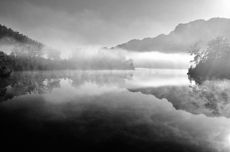 Lake Rosebery black and white.JPG