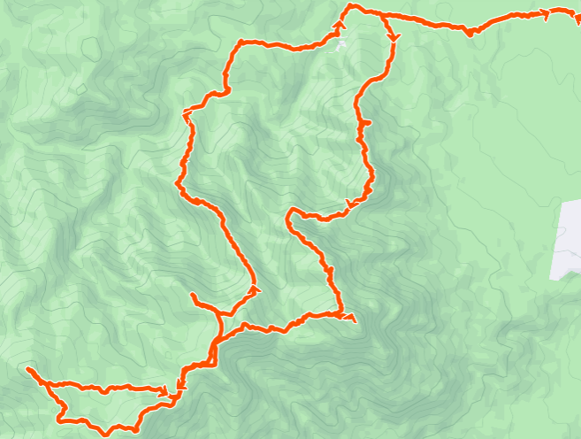 Mt Barney 10 peaks map.png
